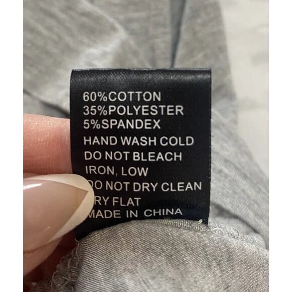 Anthropologie POL Dress Women’s Small Zip Up Gray, White Lace Trim (c) - Picture 6 of 6